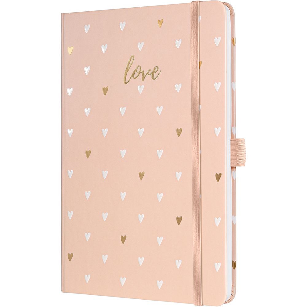 JOLIE Carnet A5 rose Love, ligné, 174 p.