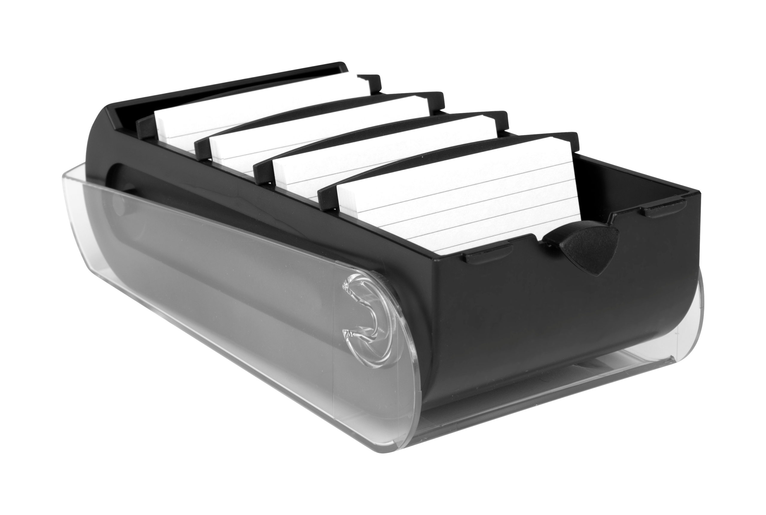 BIELLA Caisse de fiches Bunny Box A7 noire 250x132x85mm