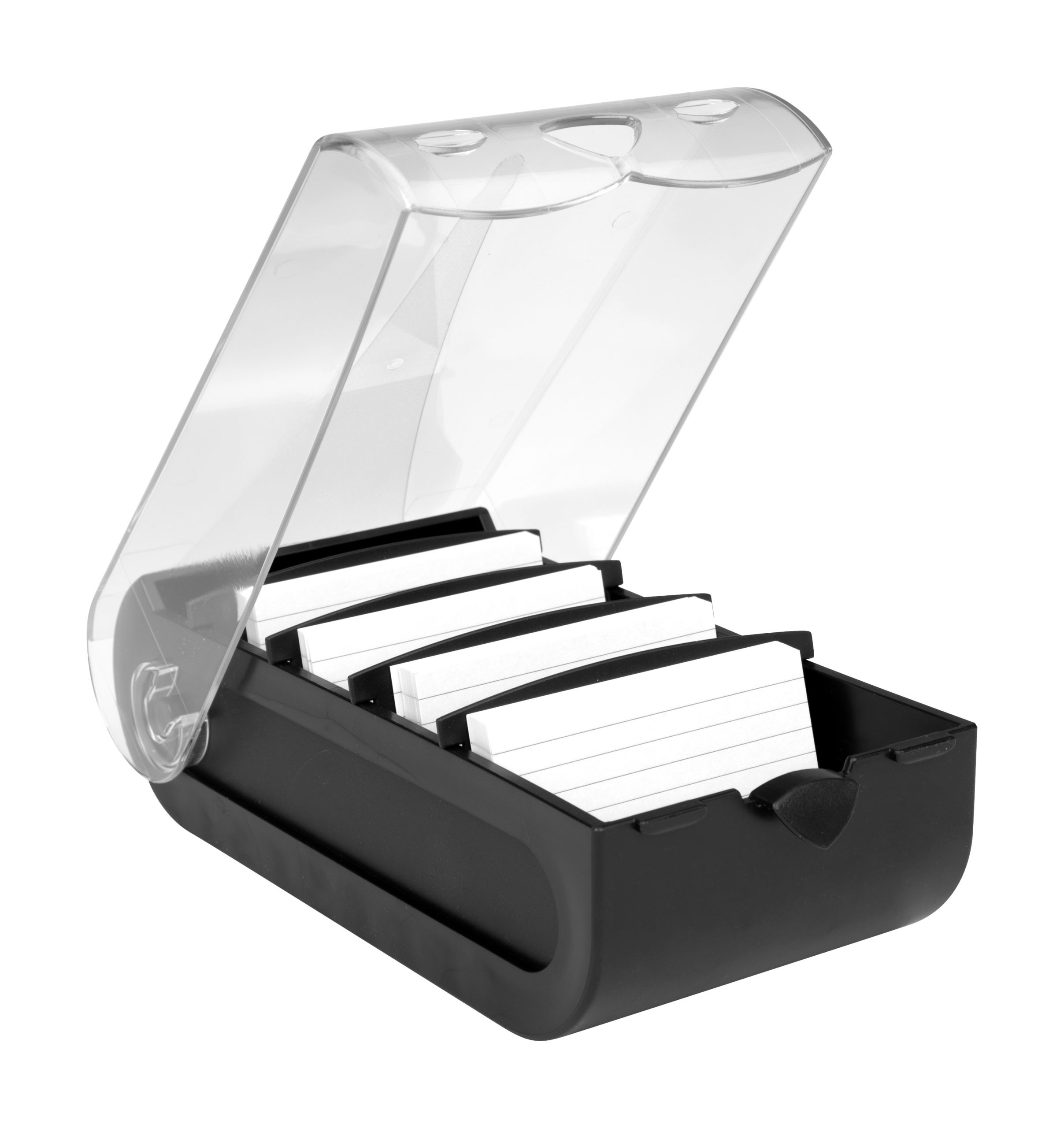 BIELLA Caisse de fiches Bunny Box A7 noire 250x132x85mm