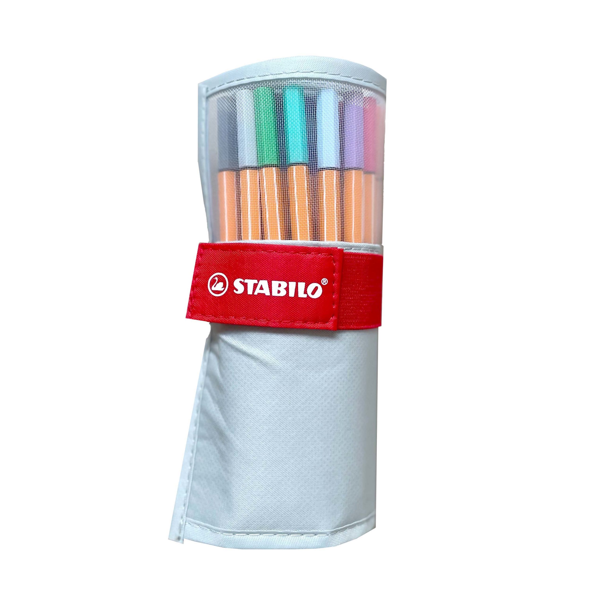STABILO Rollerset point 88 0.4mm 8825-08-03CH 25 couleurs ass. gris pastel