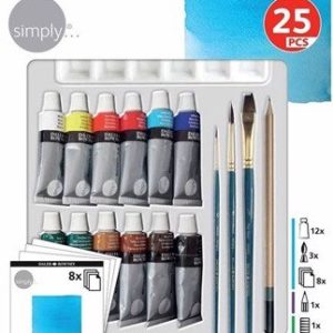 Set aquarelle Daler-Rowney 25 pièces