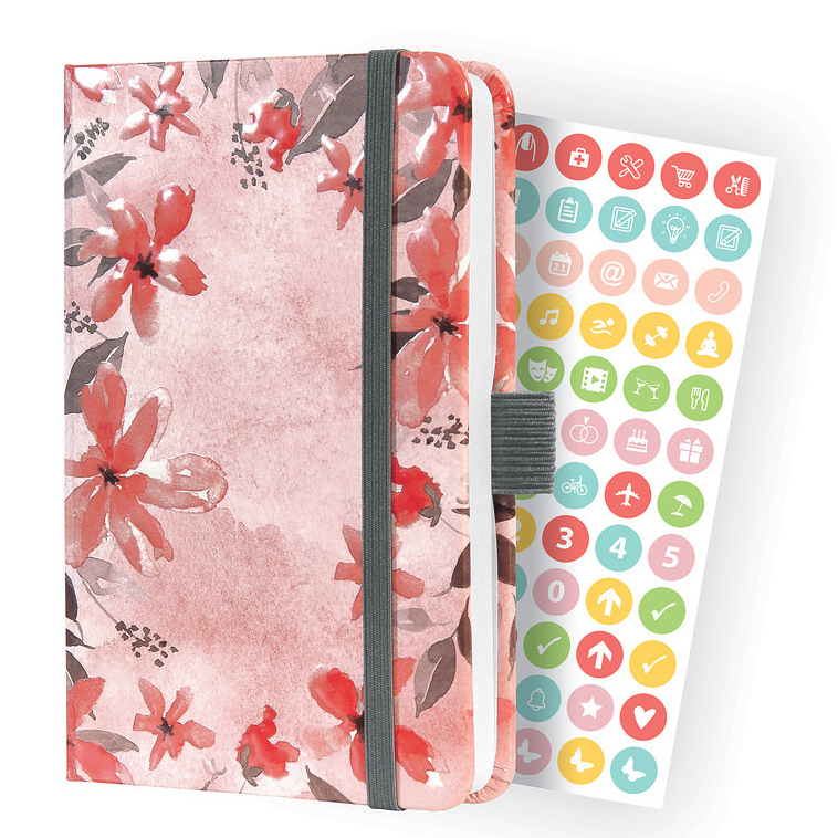 JOLIE Calendrier A6 2023 J3336 florals, 2P/1S