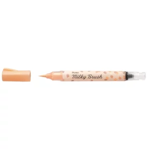 PENTEL Crayon pinceau Milky Brush orange pastel