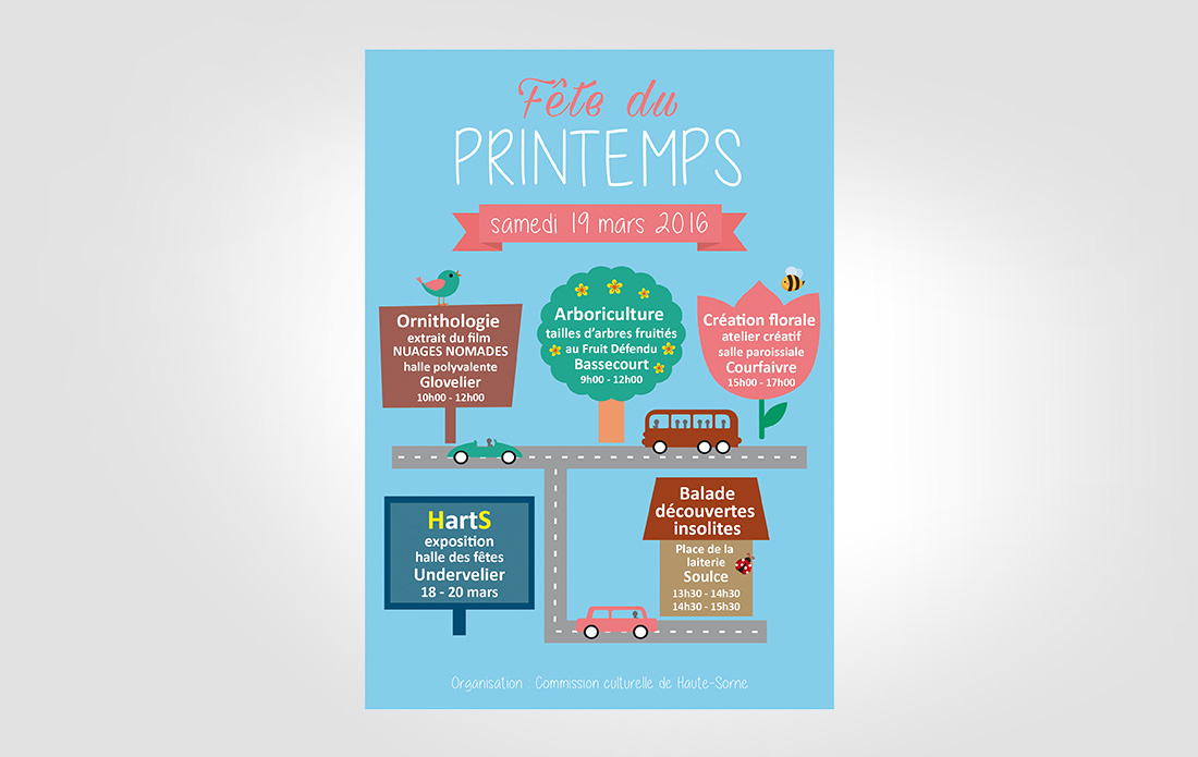 Flyer pour la fête du printemps 2016