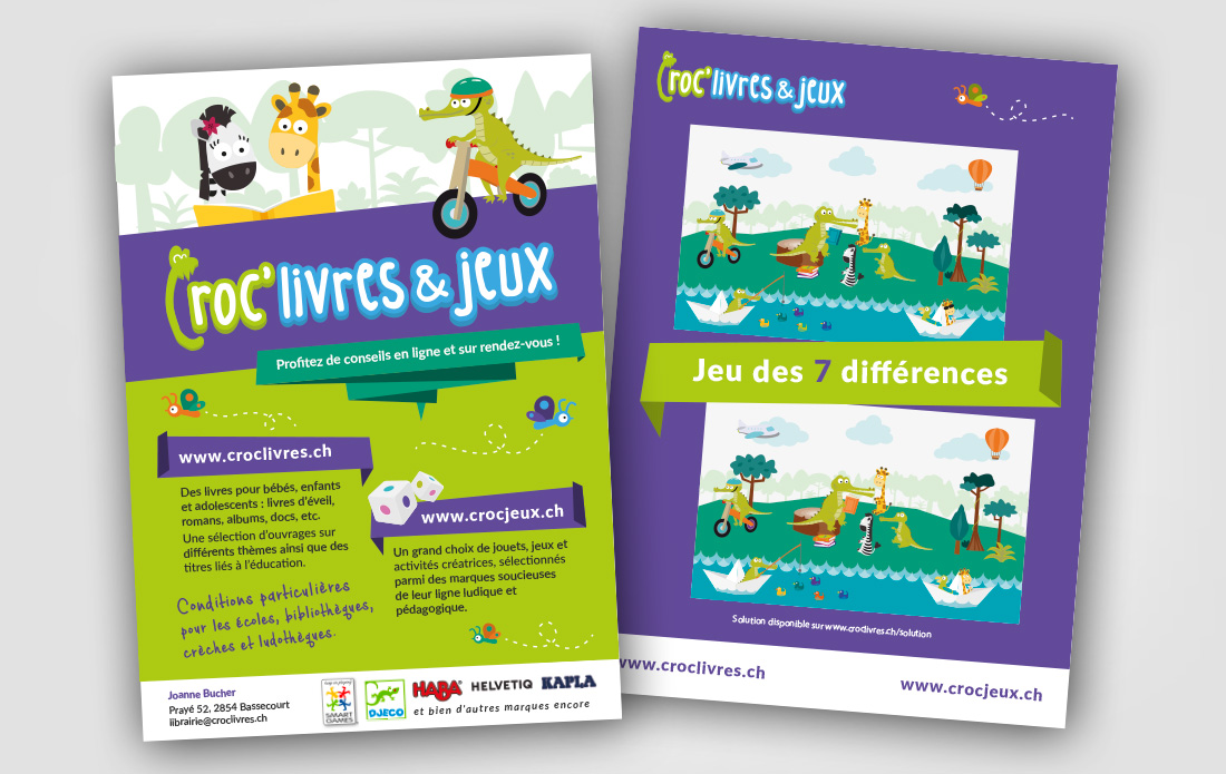 Croc'livres et jeux : flyer