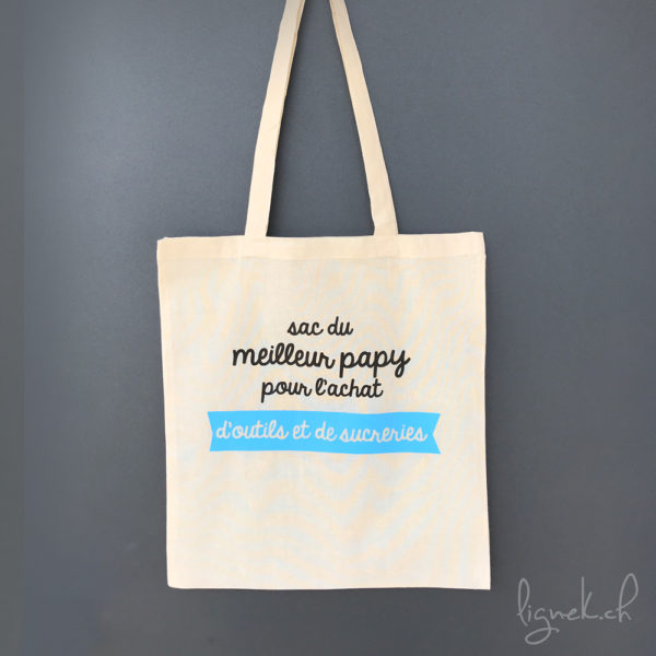 Sac du meilleur papy pour l'achat d'outils et de sucreries
