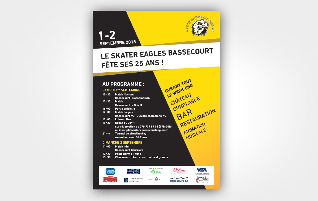 Affiche Skater Eagles Bassecourt