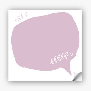 Notes adhésives bulle