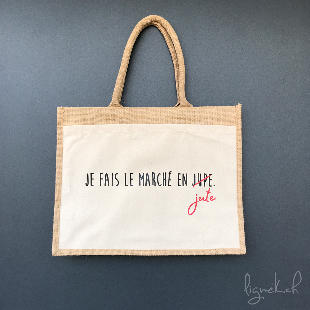 Un sac en jute pour se rendre au marché Un sac en jute pour se rendre au marché