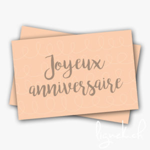 Mini carte joyeux anniversaire