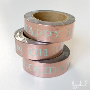 Ruban de masquage washi tape rose cuivré