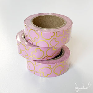 Ruban de masquage washi tape rose souris