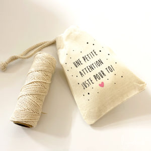 Sachet cadeau en coton
