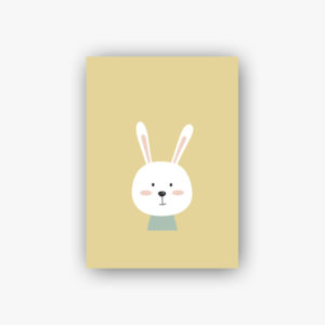 Carte postale lapin