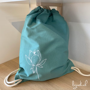 Sac en coton bio fleur de lotus