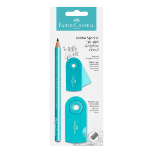 Set crayon scintillant FABER-CASTELL bleu