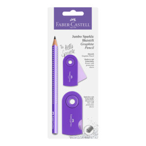Set crayon scintillant mauve FABER-CASTELL