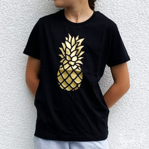 T-shirt ananas doré enfant