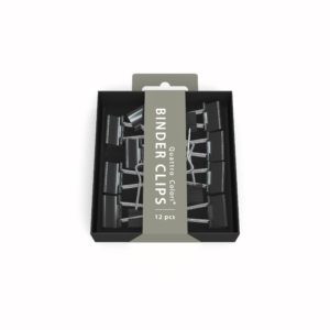 Pince clip noir ROOST 2X9X9 cm, 12 pièces