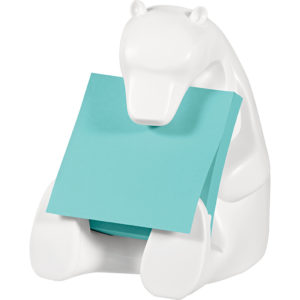 Distributeur Post-It ours blanc