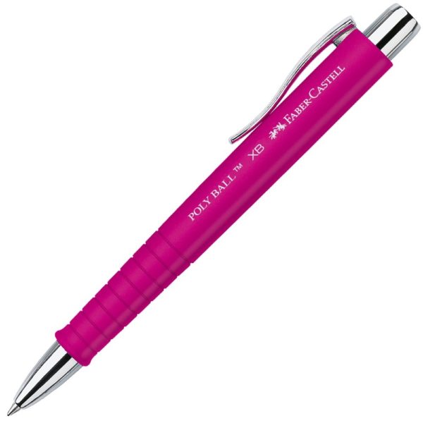 Stylo à bille Poly ball fuchsia, Faber-Castell