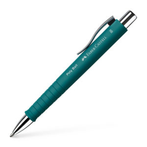 Stylo à bille Poly ball vert émeraude, Faber-Castell