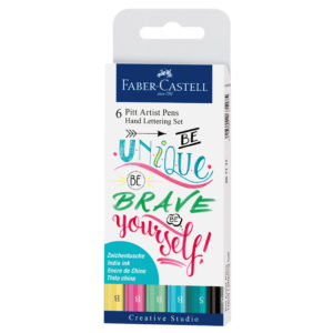 FABER-CASTELL Pitt Art Pen Handlettering Pastel 6 pcs.