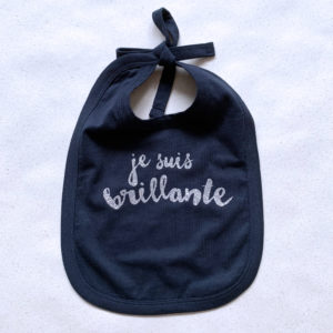 Bavette brillante marine