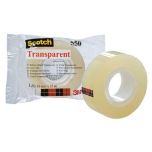 SCOTCH Tape 550 19mmx33m 5501933K transparent, antidéchirure