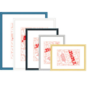 Cadre verre acrylic blanc Debex
