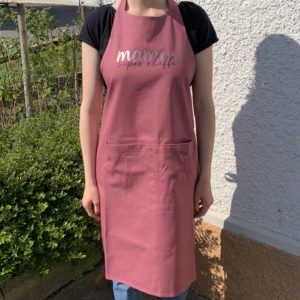 Tablier marsala maman super cheffe Ligne K
