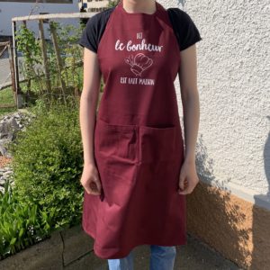 Tablier Ici le bonheur est fait maison