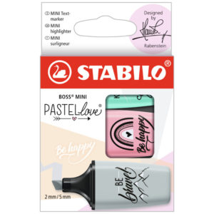 STABILO BOSS MINI Pastell 2.0 07/03-49 Étui 3 pcs.