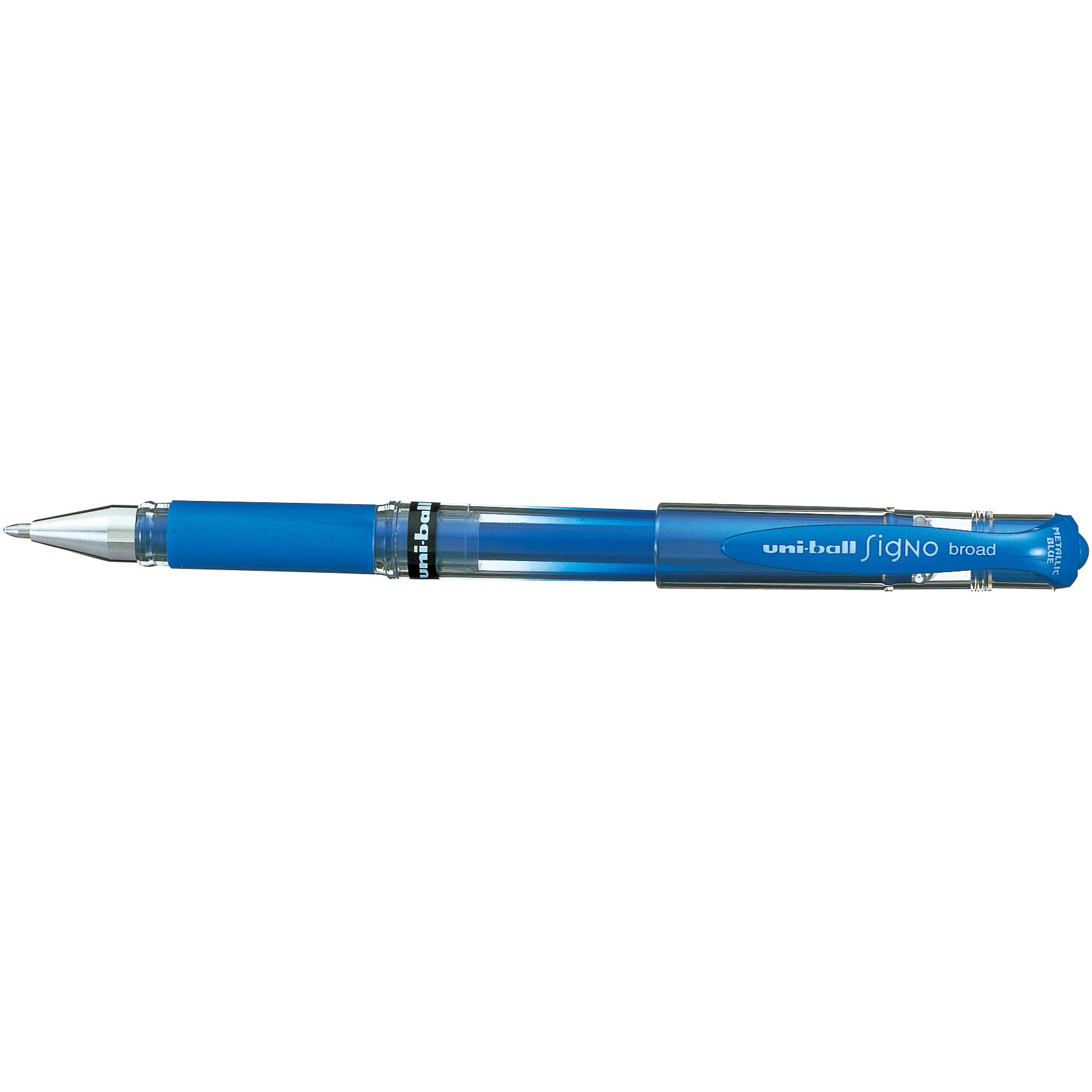 UNI-BALL Signo Broad 1mm UM153MET.BLU bleu-métalic
