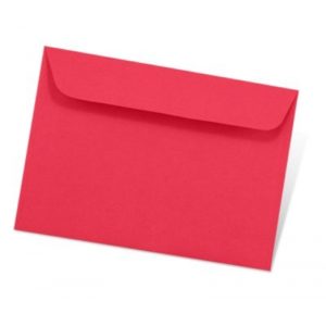 1001 enveloppes C6 Artoz 162 x 114, rouge