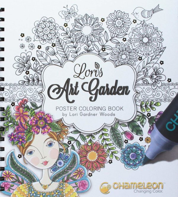 Livre de coloriage : Chameleon book Lori's garden