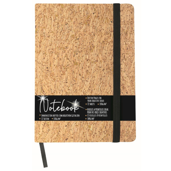 ONLINE Notebook Sparkeling Cork A5 dotted 100g, 72 flls.