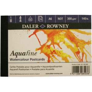 Cartes postales pour aquarelle Aquafine Daler-Rowney