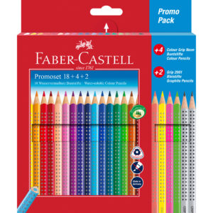 FABER-CASTELL Crayon de couleur Grip 24 pièces