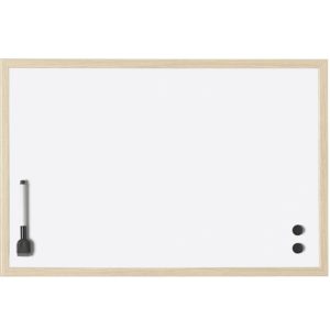 Tableau blanc magnétique avec cadre en bois 800x600mm