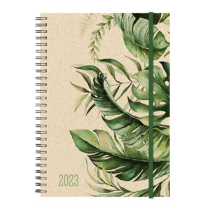 SIMPLEX Agenda papier herbe motif Jungle 1 page par semaine