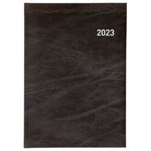 BIELLA Agenda Registra 7 plus 2023 809370020023 noir, 1S/2P, 17,2x24cm