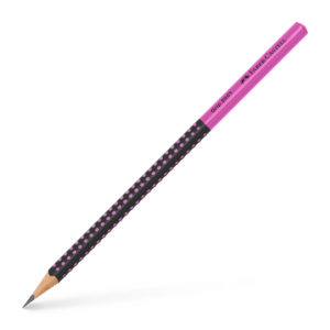 FABER-CASTELL Crayon Grip 2001 517011 Two Tone noir/pink