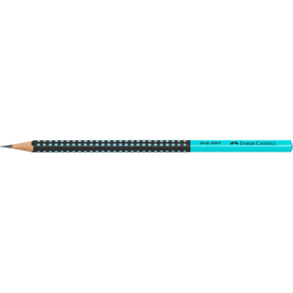 FABER-CASTELL Crayon Grip 2001 517012 Two Tone noir/turquoise