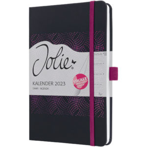 JOLIE Calendrier A5 2023 J3213 spark. black, 2P/1S
