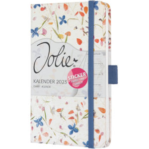 JOLIE Calendrier A6 2023 J3306 Bloom Violet,2P/1S
