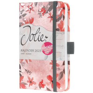 JOLIE Calendrier A6 2023 J3336 florals, 2P/1S