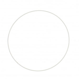 Cercle en métal blanc 22cm