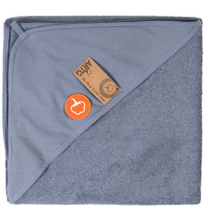 PRINT-Me® Baby Hooded Towel Serviette Blue jeans
