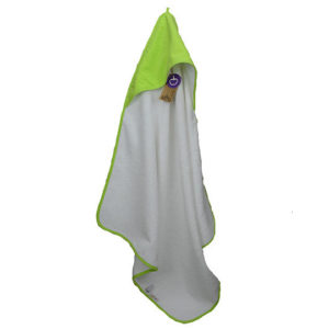 PRINT-Me® Baby Hooded Towel Serviette Lime